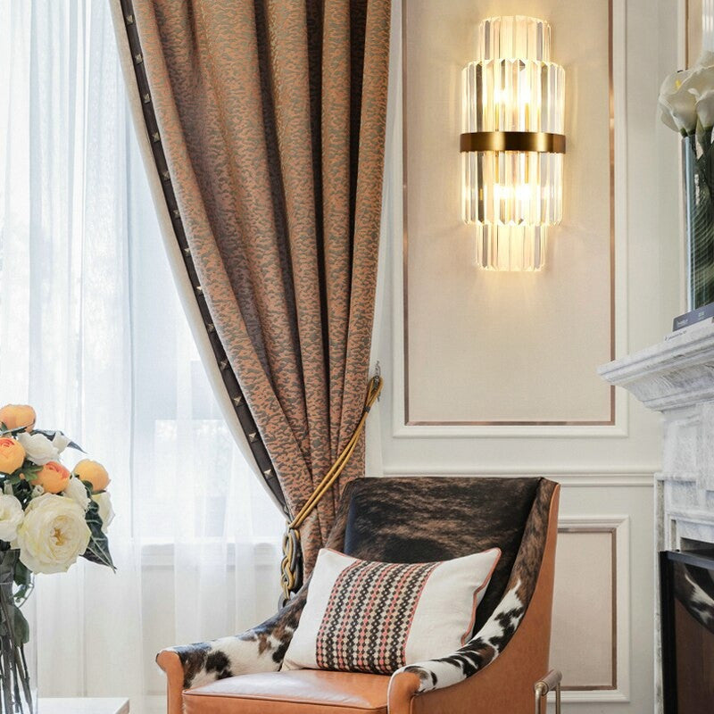 Kriens | Modern Crystal Wall Lamp for Bedroom