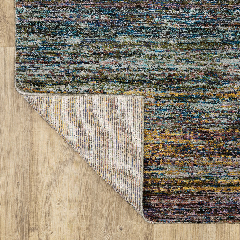 Aegina Motley Stripes Multi/Multi Area Rug, 1'10"x3'2"