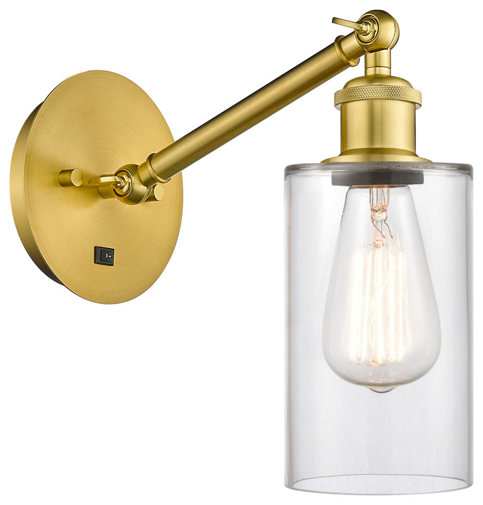 Innovations 317-1W-SG-G802-LED 1-Light Sconce, Satin Gold
