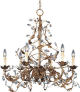 Maxim Lighting Elegante 6-Light Chandelier Etruscan Gold - 2851EG