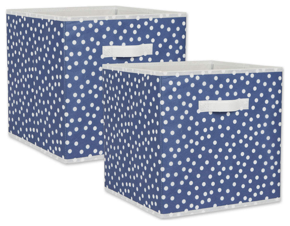 DII Nonwoven Polyester Cube Square 13x13x13 Set of 2