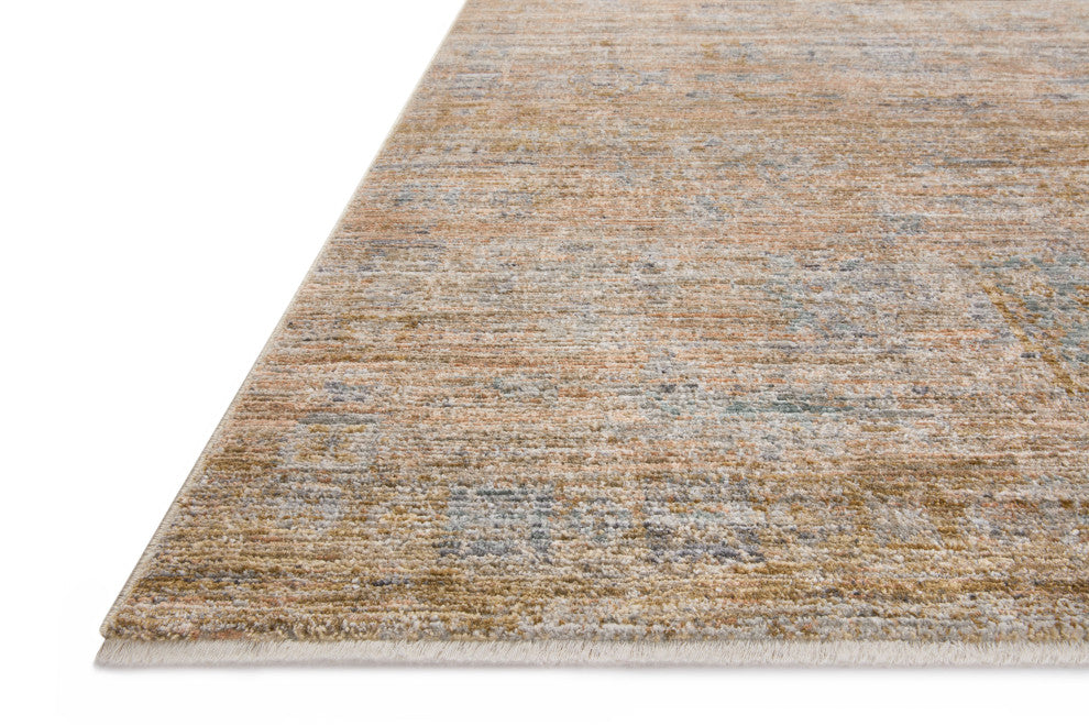 Jean Stoffer x Loloi Katherine Copper / Steel 5'-3" x 5'-3" Round Accent Rug