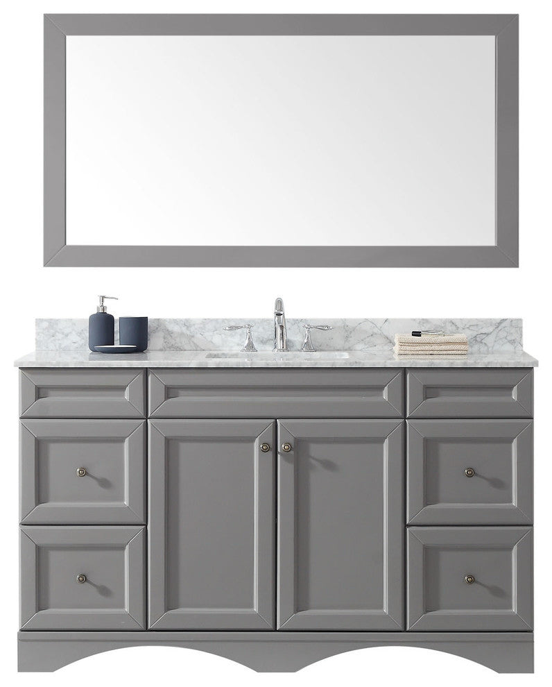 Talisa 60" Single Bathroom Vanity Set, Gray