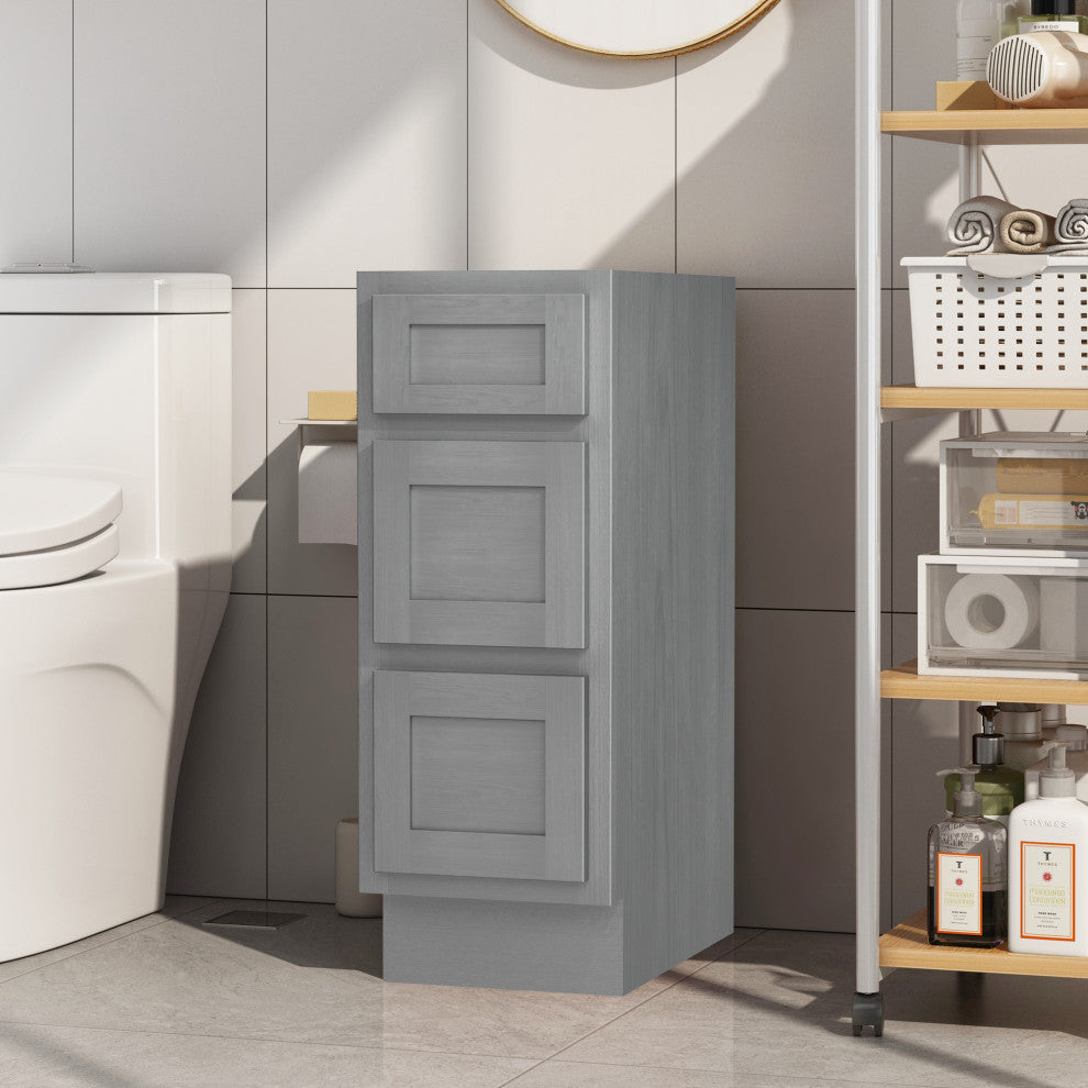 Vanity Art Vanity Cabinet, 12", Silver