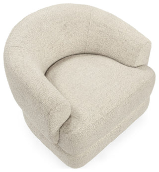 Chassia Upholstered Fabric Swivel Accent Chair