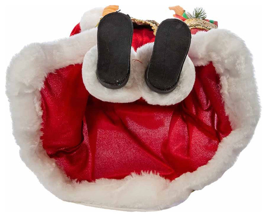 Kurt Adler 17" Kringle Klaus Fancy Santa With Stocking