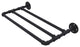 Pipeline Wall Mounted Towel Shelf, Matte Black, 18"