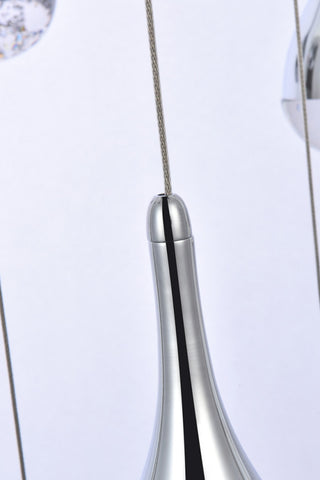 Home Living 42" LED Chandelier, Chrome