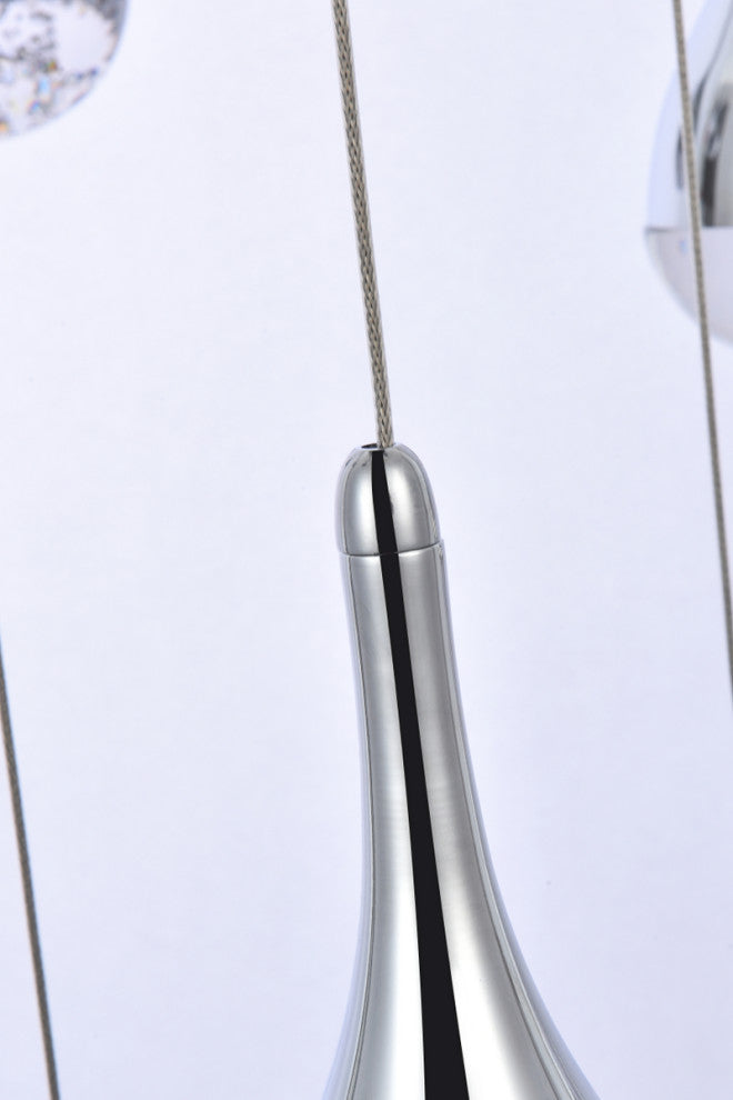 Home Living 42" LED Chandelier, Chrome