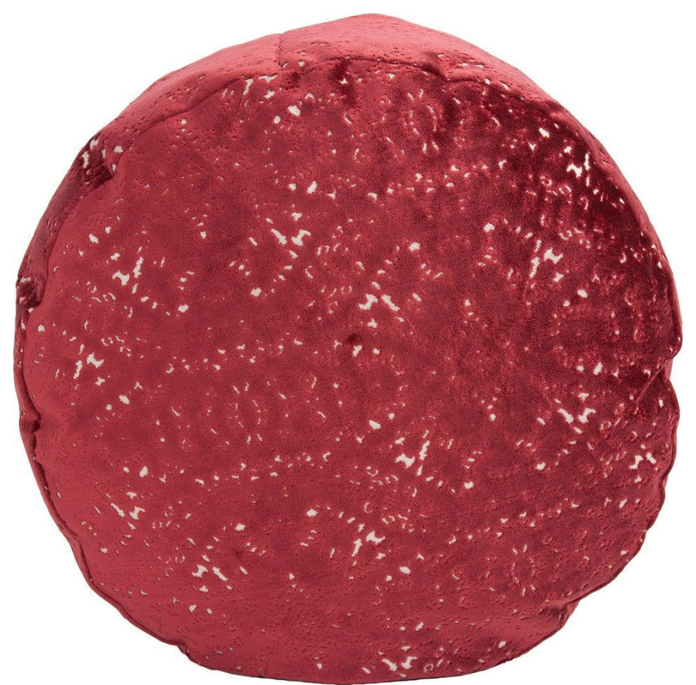 Traditional Ruby Foot Pouf