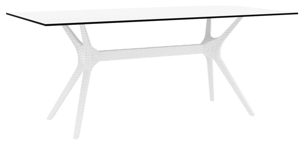 Ibiza Rectangle Table 71", White