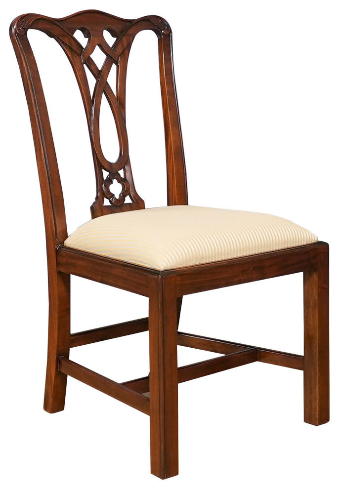 Simple Chippendale Style Side Chair
