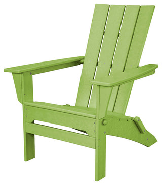 Polywood Quattro Folding Adirondack, Lime