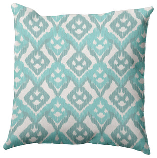 20" x 20" Hipster Decorative Indoor/Outdoor Pillow, Wave Top Blue