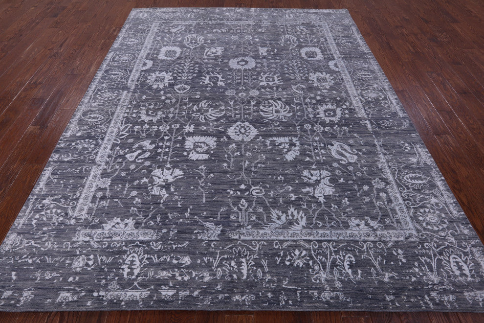 Wool & Silk Hand Knotted Persian Rug 8' 0" X 10' 0" - Q15756