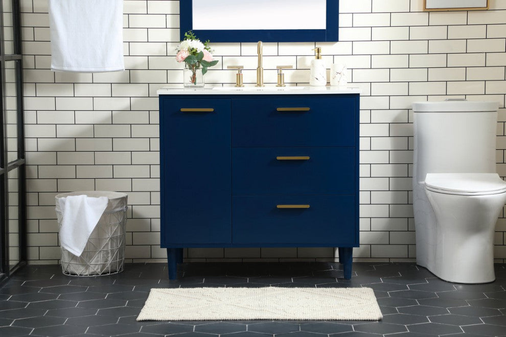 Bailey 36" Bathroom Vanity, Blue