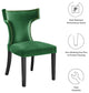 Dining Chair, Nailhead, Set of 2, Green, Velvet, Modern, Bistro Hospitality