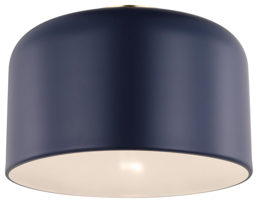 Malone Small Ceiling Flush Mount, Navy