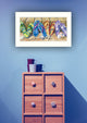 "Flip Floppin''" By Barb Tourtillotte, Printed Wall Art, White Frame