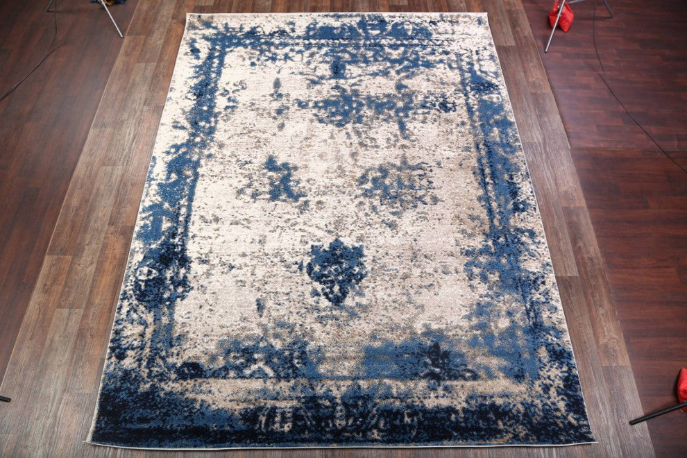 Agra Traditional Oriental Distressed Area Rug, Multi, 3'0"X5'0"