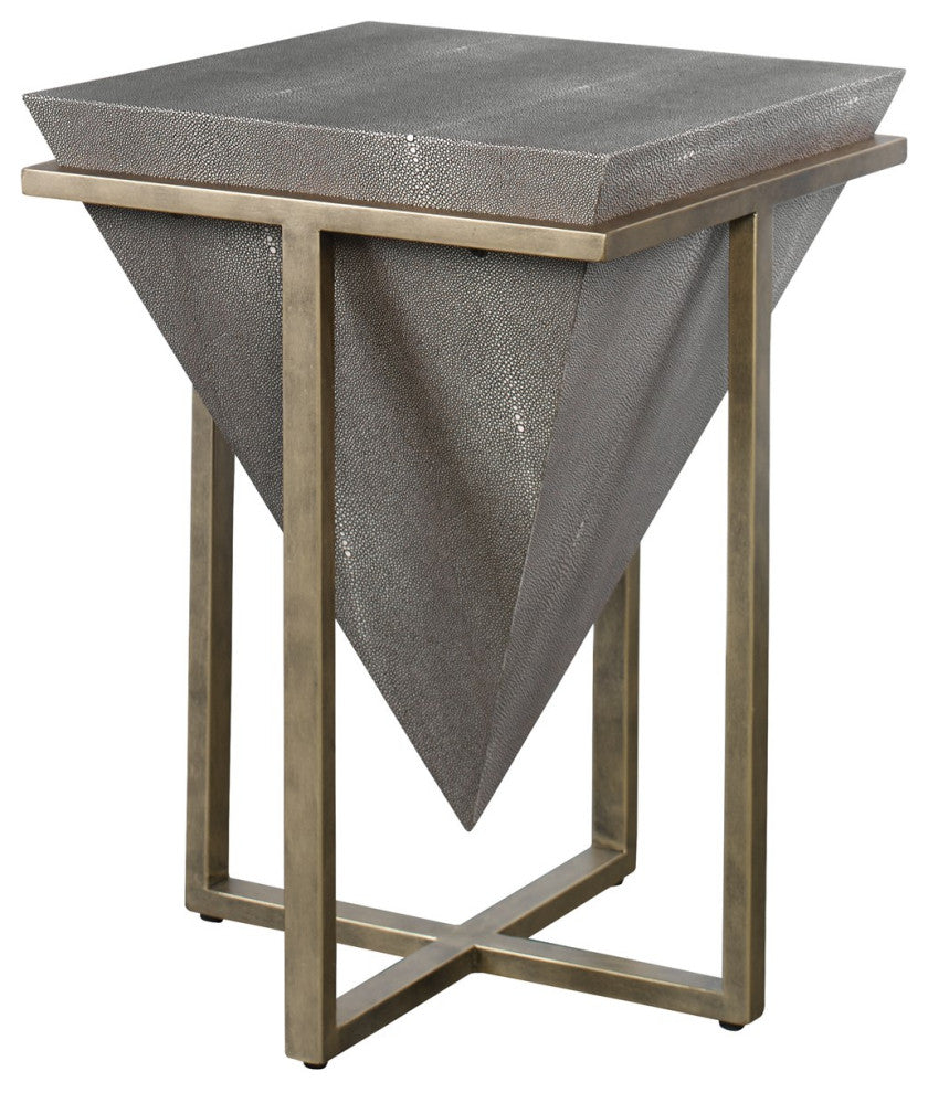 Uttermost Bertrand Shagreen Accent Table 25123