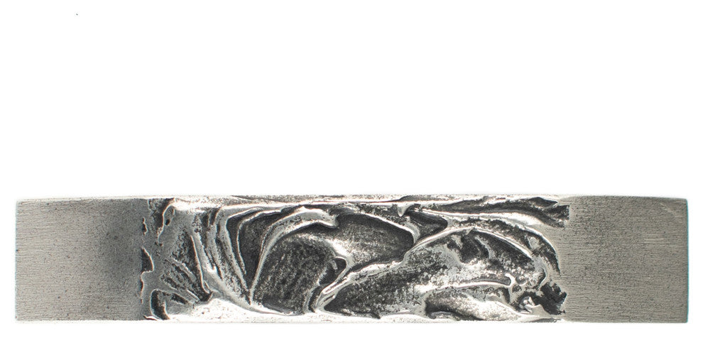 Rustic Pewter Cabinet Pull Hawk Hill Hardware, Polished Pewter