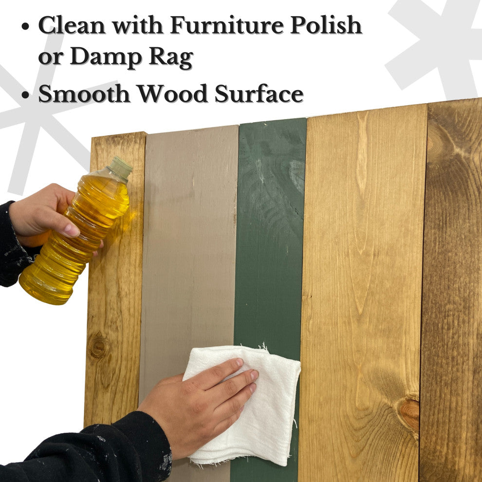 Handcrafted Headboard, Leaner Style, Earth Tone Mix, Full