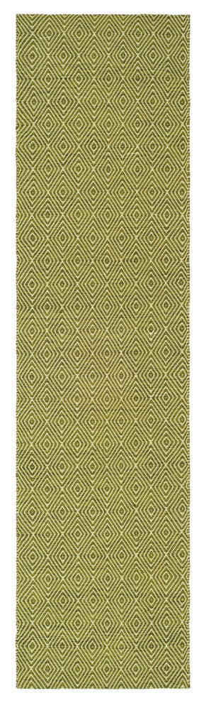 Safavieh South Hampton Sha245B Solid Color Rug, Green, 2'0" X 6'0"