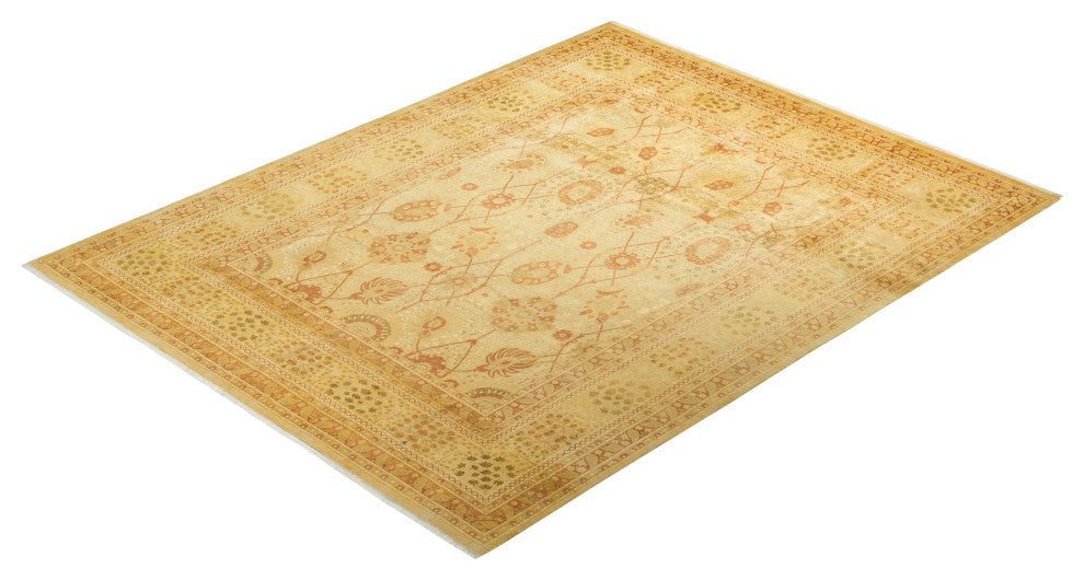 Rowan, One-of-a-Kind Hand-Knotted Area Rug Ivory, 8'1"x10'4"