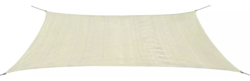 vidaXL Sunshade Sail HDPE Rectangular 13.1'x19.7' Cream