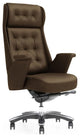 Rockefeller Modern Fully Reclining Adjustable Executive Chair, Brown