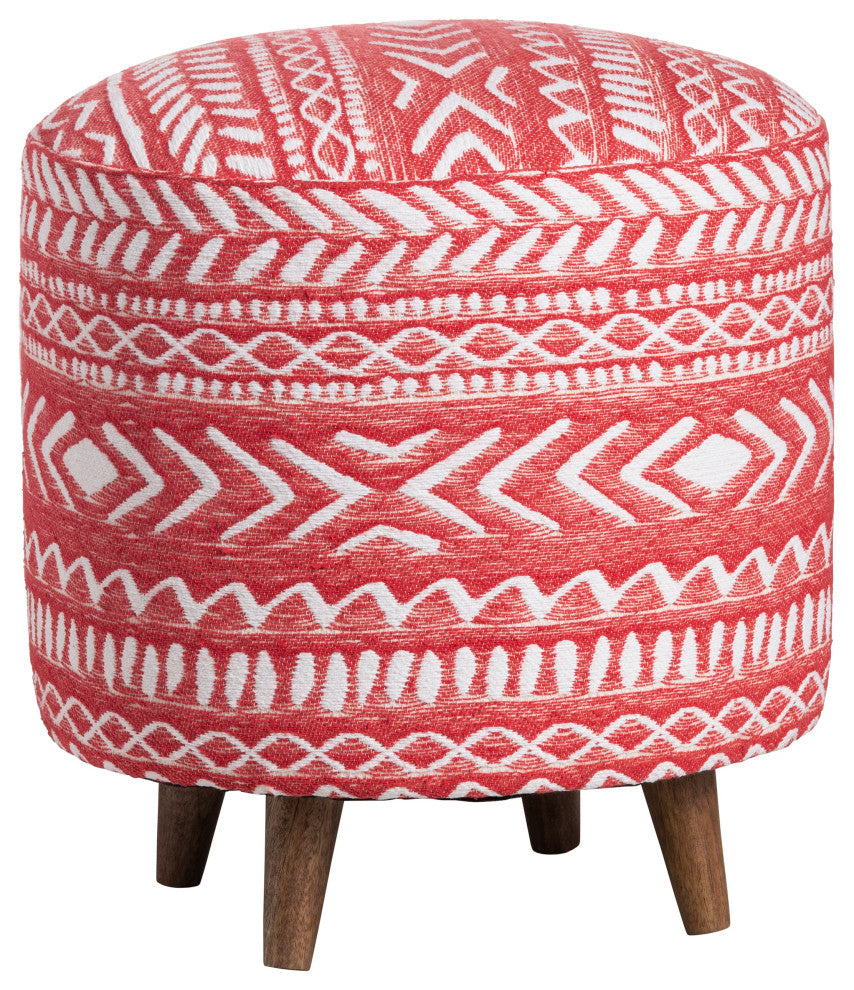 Sasha Red Ottoman