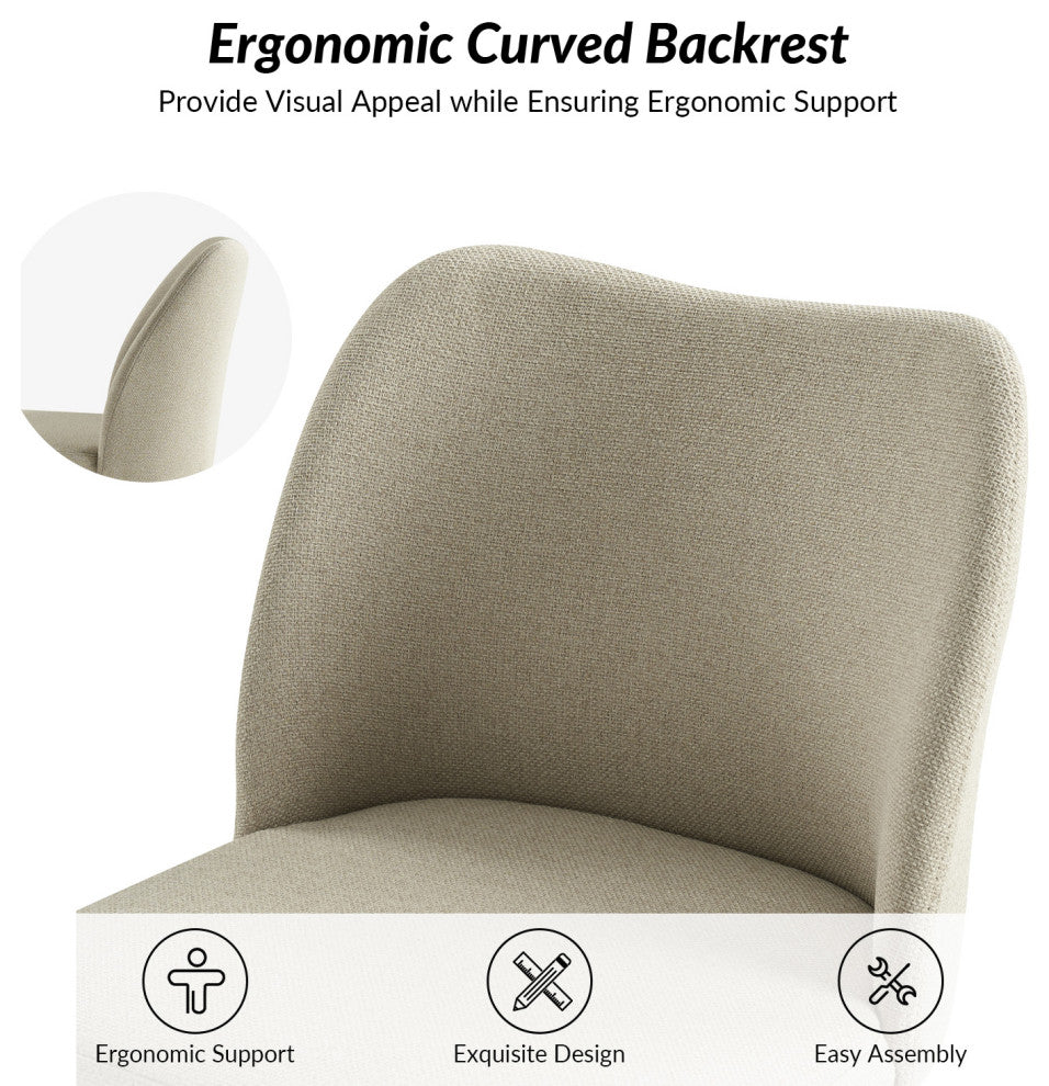 Dining Chair, Set of 4, Beige