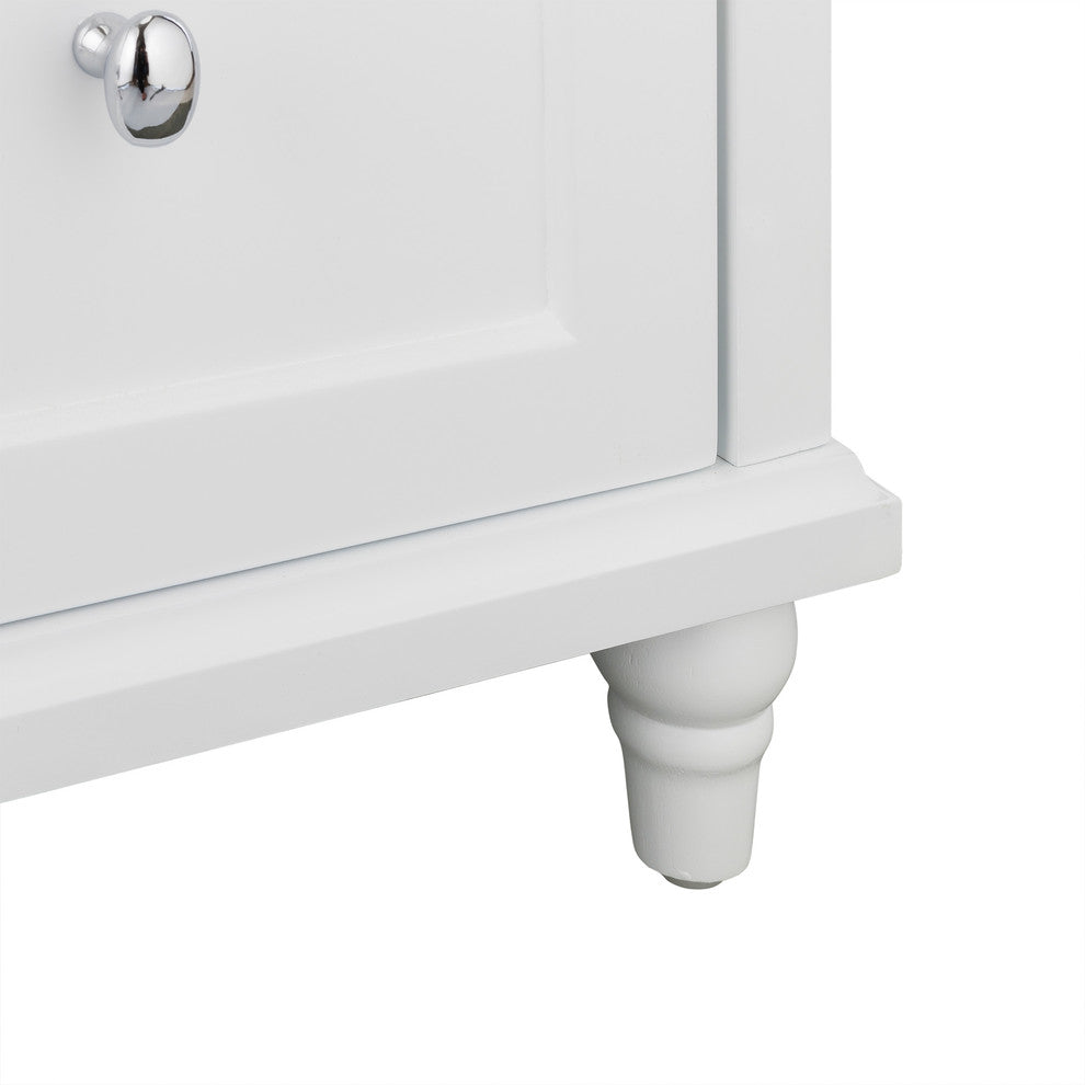Wooden Bathroom Floor Cabinet Linen 2 Drawer