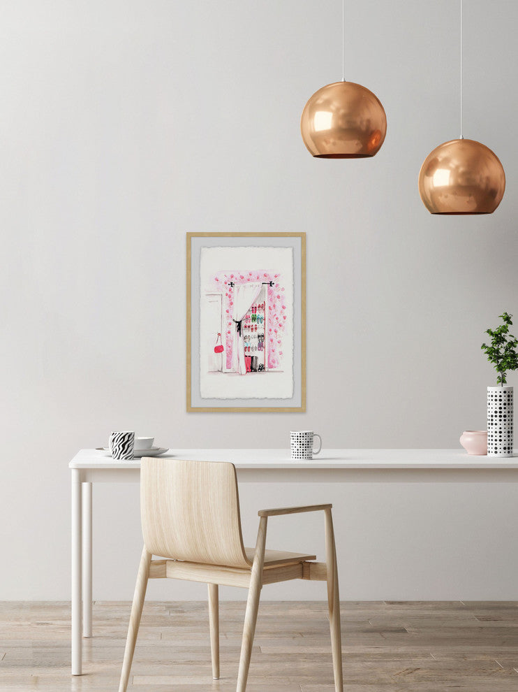 "Shoe Closet" Framed Painting Print, 16"x24"