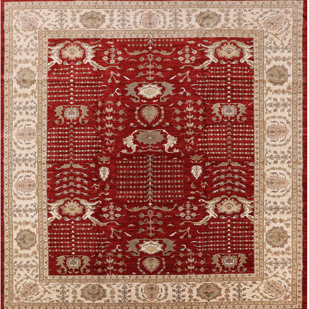 Ahgly Company Indoor Square Mid-Century Modern Area Rugs, 5' Square