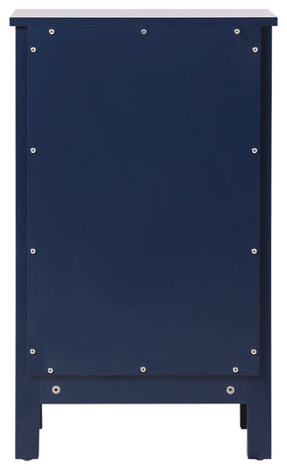 18" Wide Bathroom Storage Freedstanding Cabinet, Blue