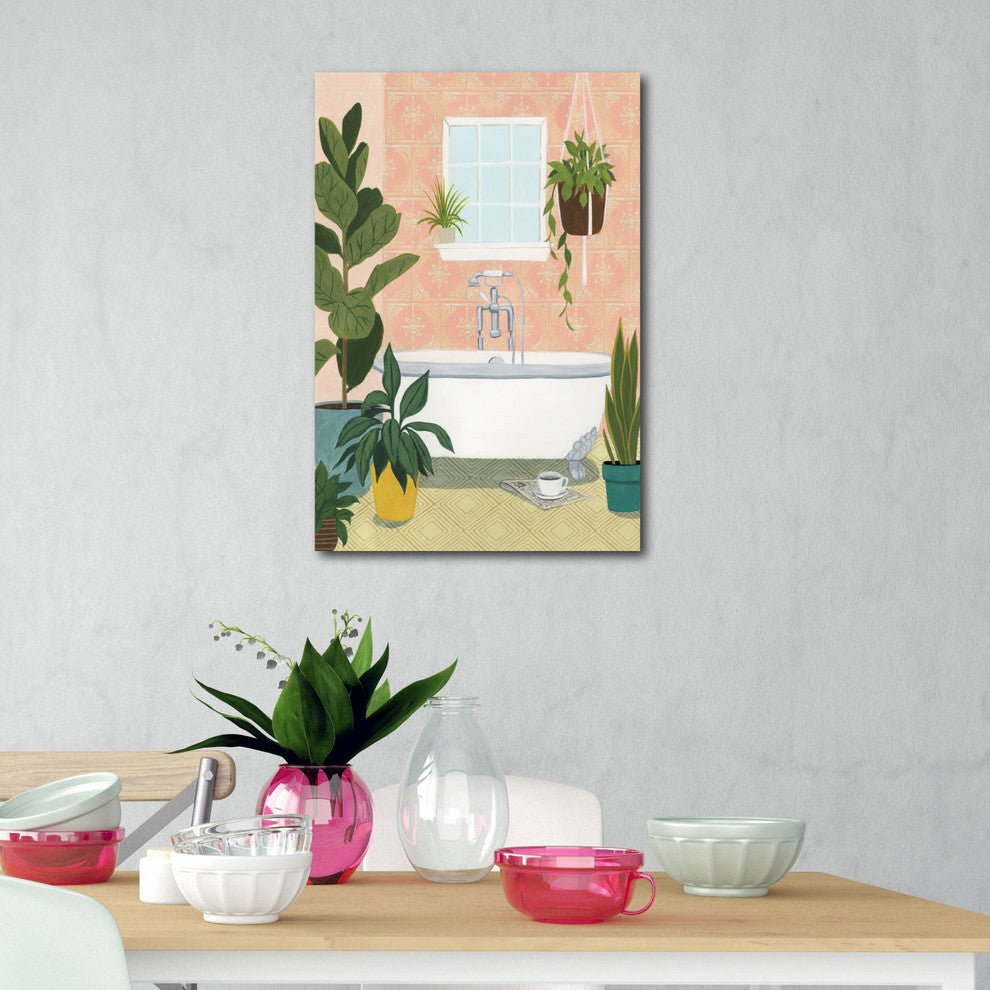 Courtside Market Bathtub Oasis II Gallery-Wrapped Canvas Wall Art, 12x18