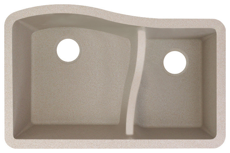 Transolid Aversa SilQ Granite 32-in. Undermount Kitchen Sink within Cafe Latte