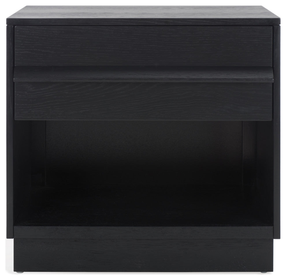 Safavieh Couture Deirdra 1 Drawer Nightstand, Black