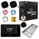 Black Series Wifi/Bluetooth 9kW QuickStart Steam Bath Set, Gold