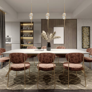 LNC Chrysanthemum 1-Light 5.1" Modern Unique Gold LED Pendant Light, Gold