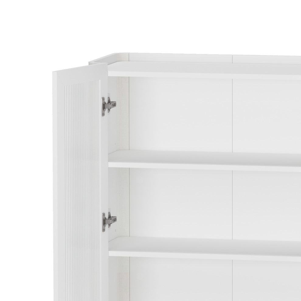 Manhattan Comfort 2-Piece Abbey Bookcase and Sideboard