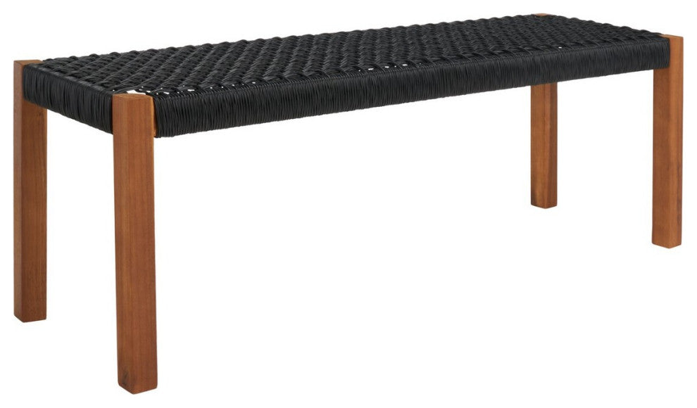 Safavieh Aquina Dining Set, Natural/Black