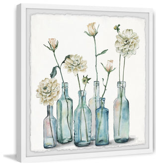 "Clearly White" Framed Painting Print, 32"x32"
