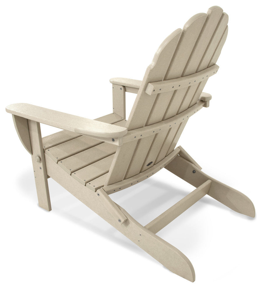 Polywood Classic Oversized Curveback Adirondack, Sand