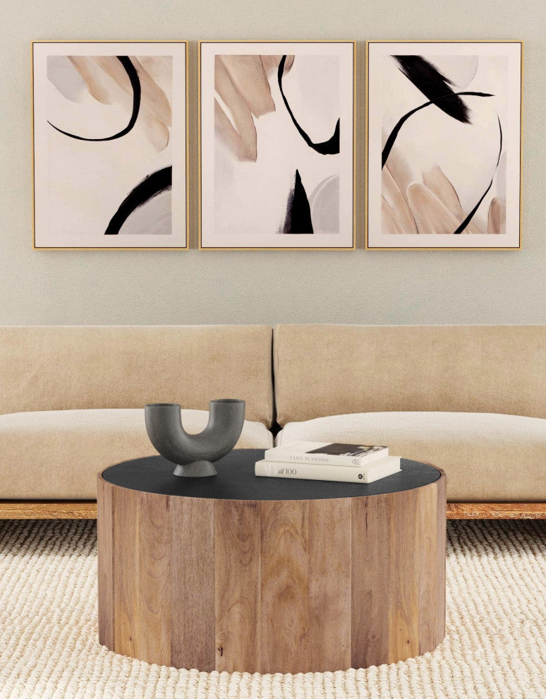 Eartha Framed Canvas - Set of 3 - White