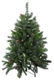 4' Delta Pine with Pine Cones Christmas Tree