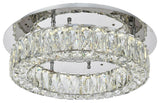 Monroe LED Light Chrome Flush Mount