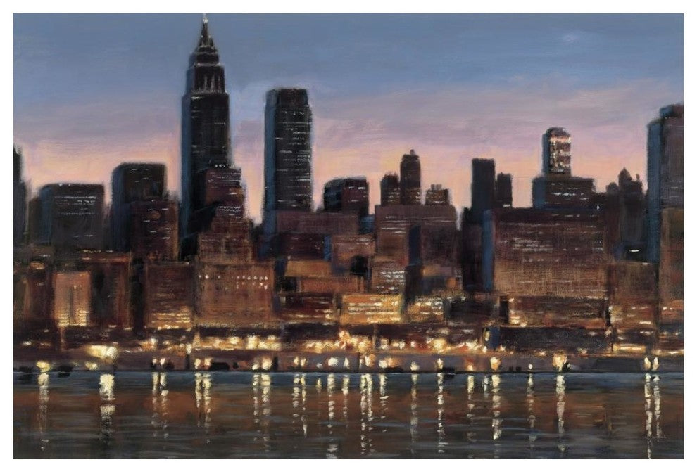 "Manhattan Reflection" Digital Paper Print by James Wiens, 38"x26"